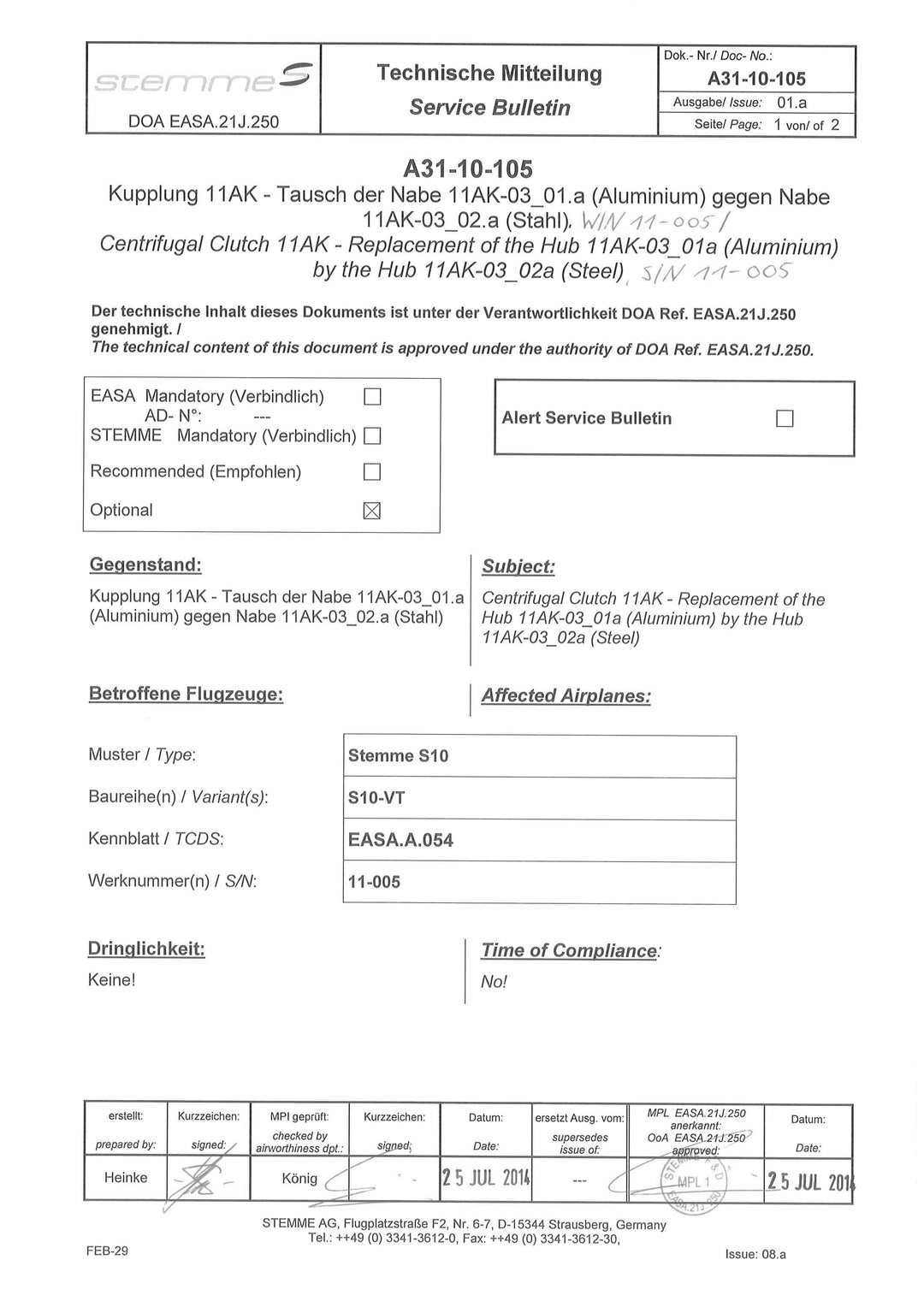 S10 Service Bulletin Clutch Hub Replacement