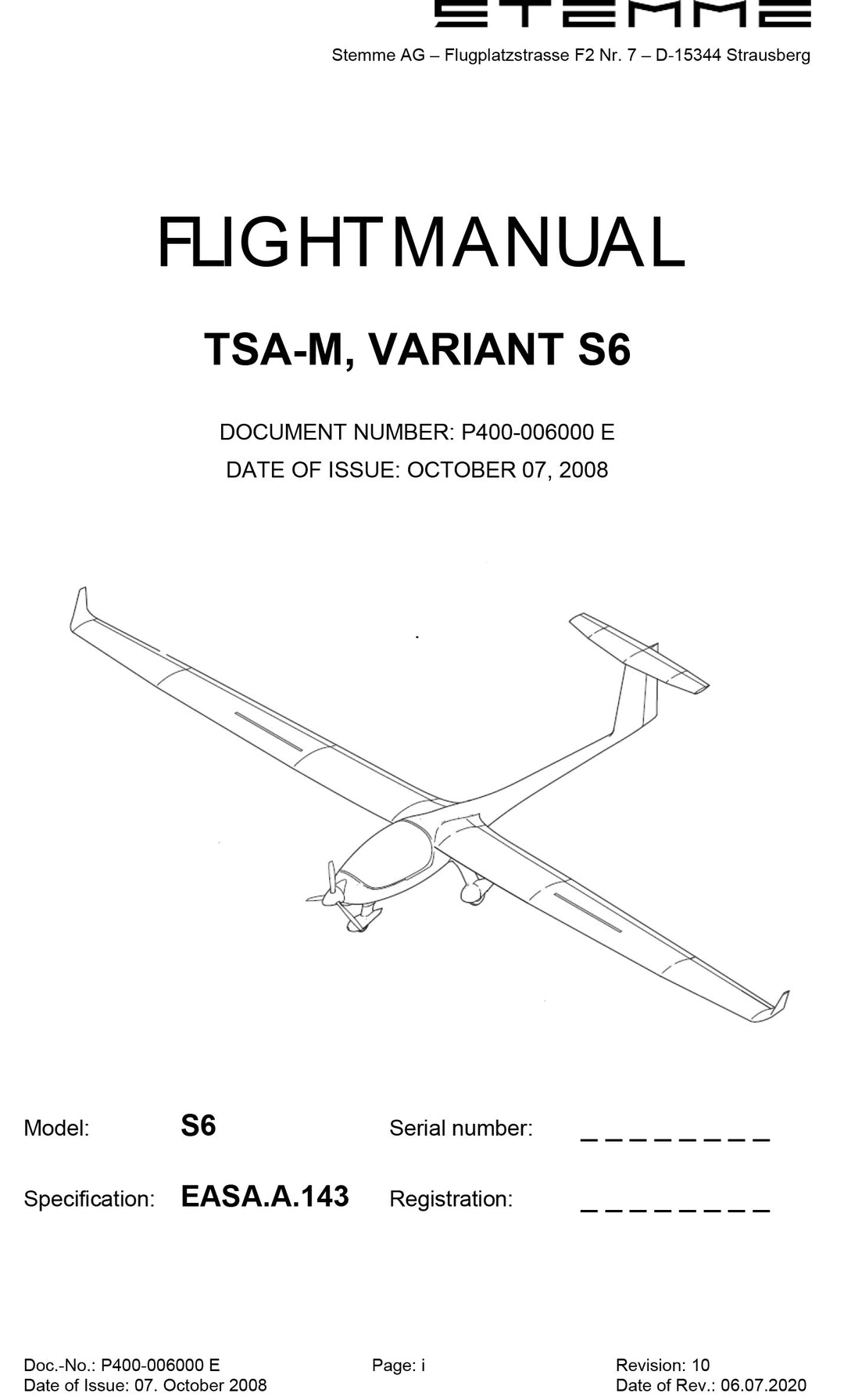 EASA Flight Manual S6